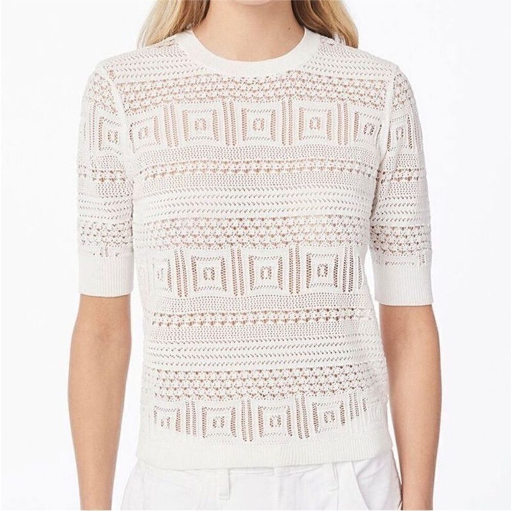 FRAME Open Stitch 70s Sweater Off White Size
XS MSRP $295